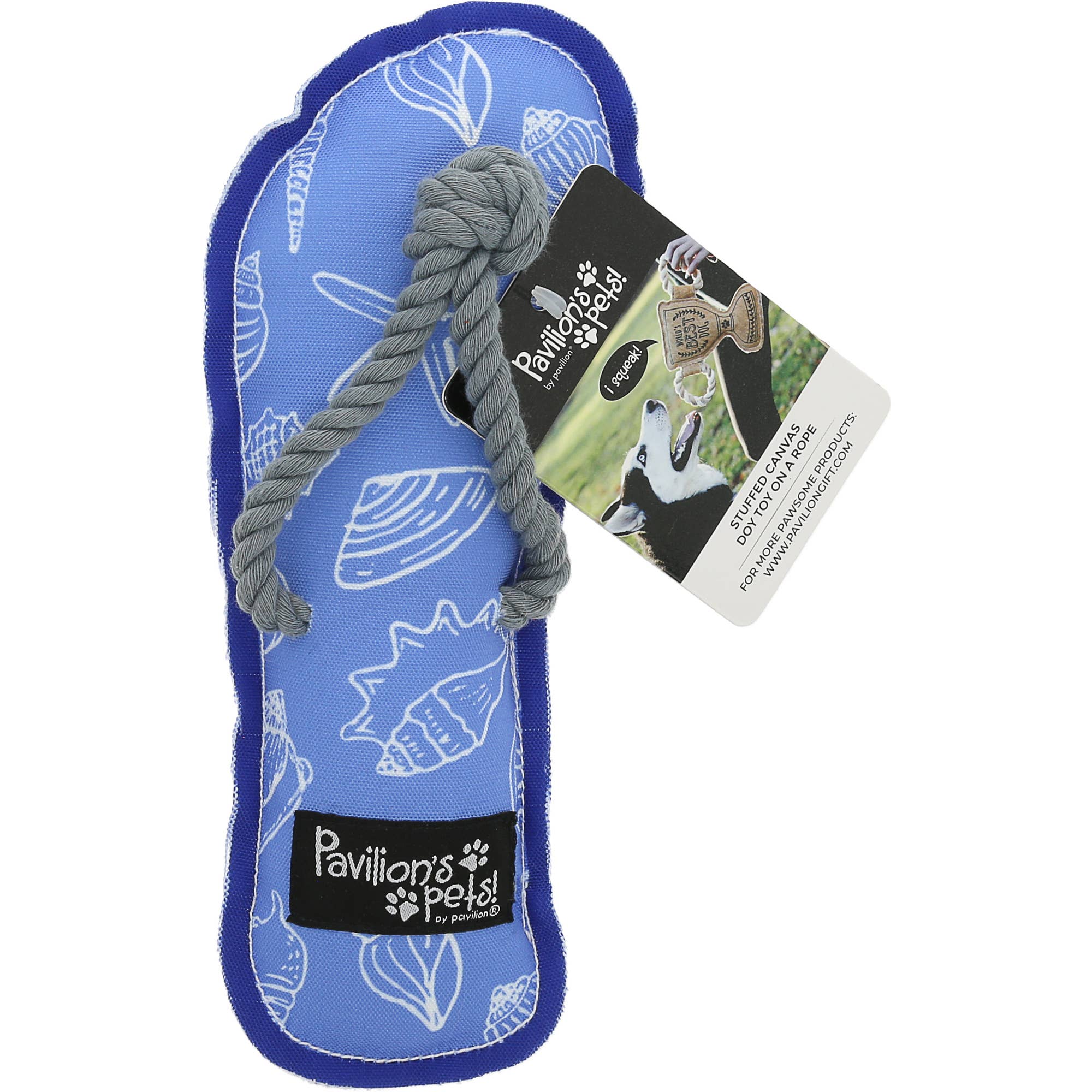 Vitamin Sea - 9" Canvas Dog Toy with Rope