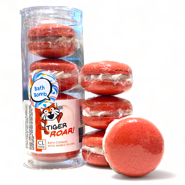 Bath Cookies - Tiger Roar Orange