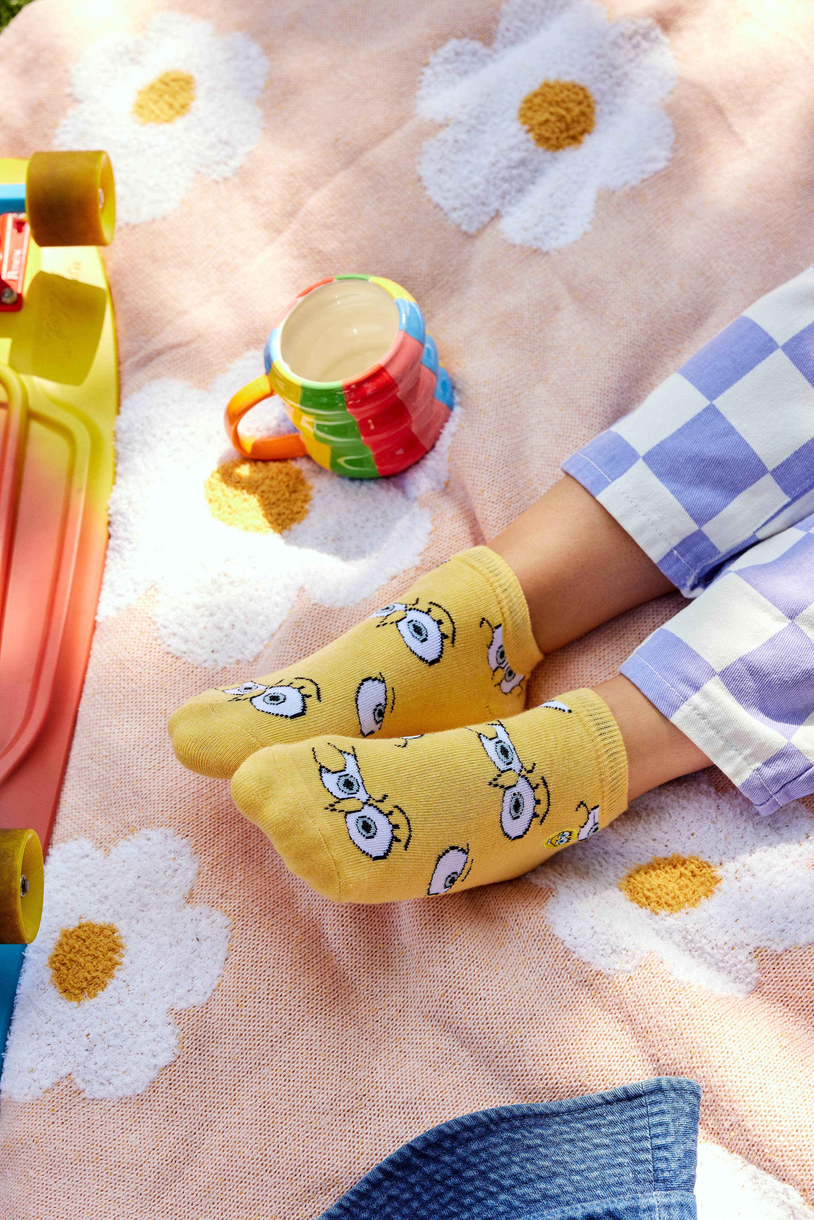 SpongeBob Ankle Socks that Protect Oceans | Nostalgic Gifts
