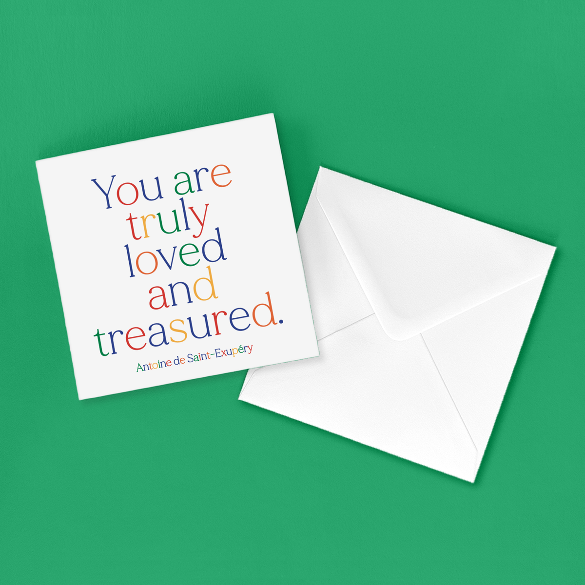 Greeting Card "You Are Truly Loved" Inspirational Card
