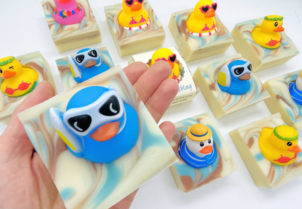 All-Natural Handmade Soap Bar for Kids with Toy