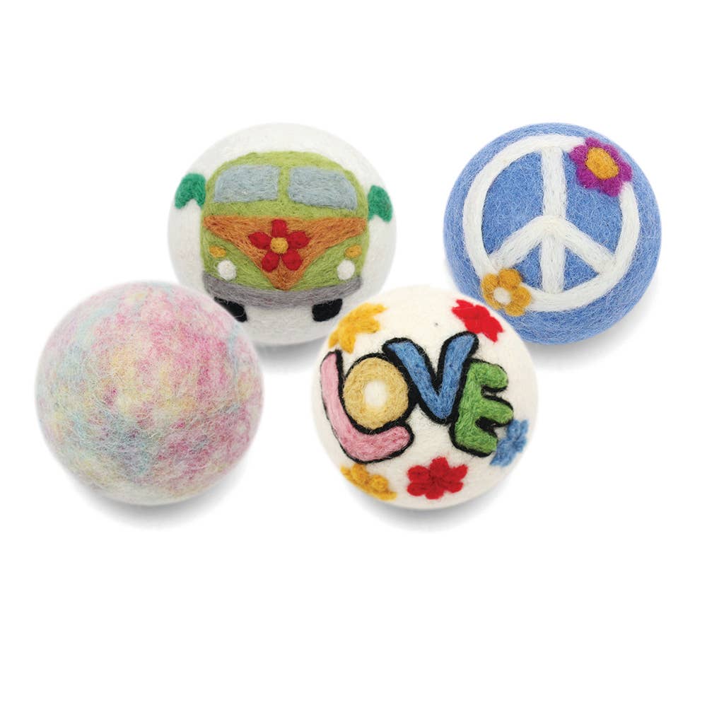 Wool Dryer Balls - Colorful Love