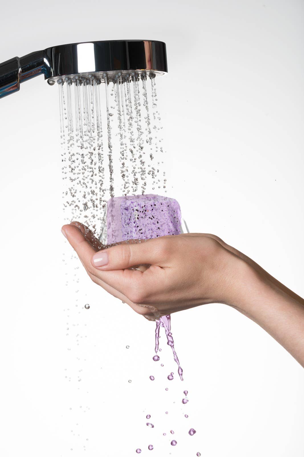 Natural Heart Shaped Bath Bomb- Lavender Scented - Vegan