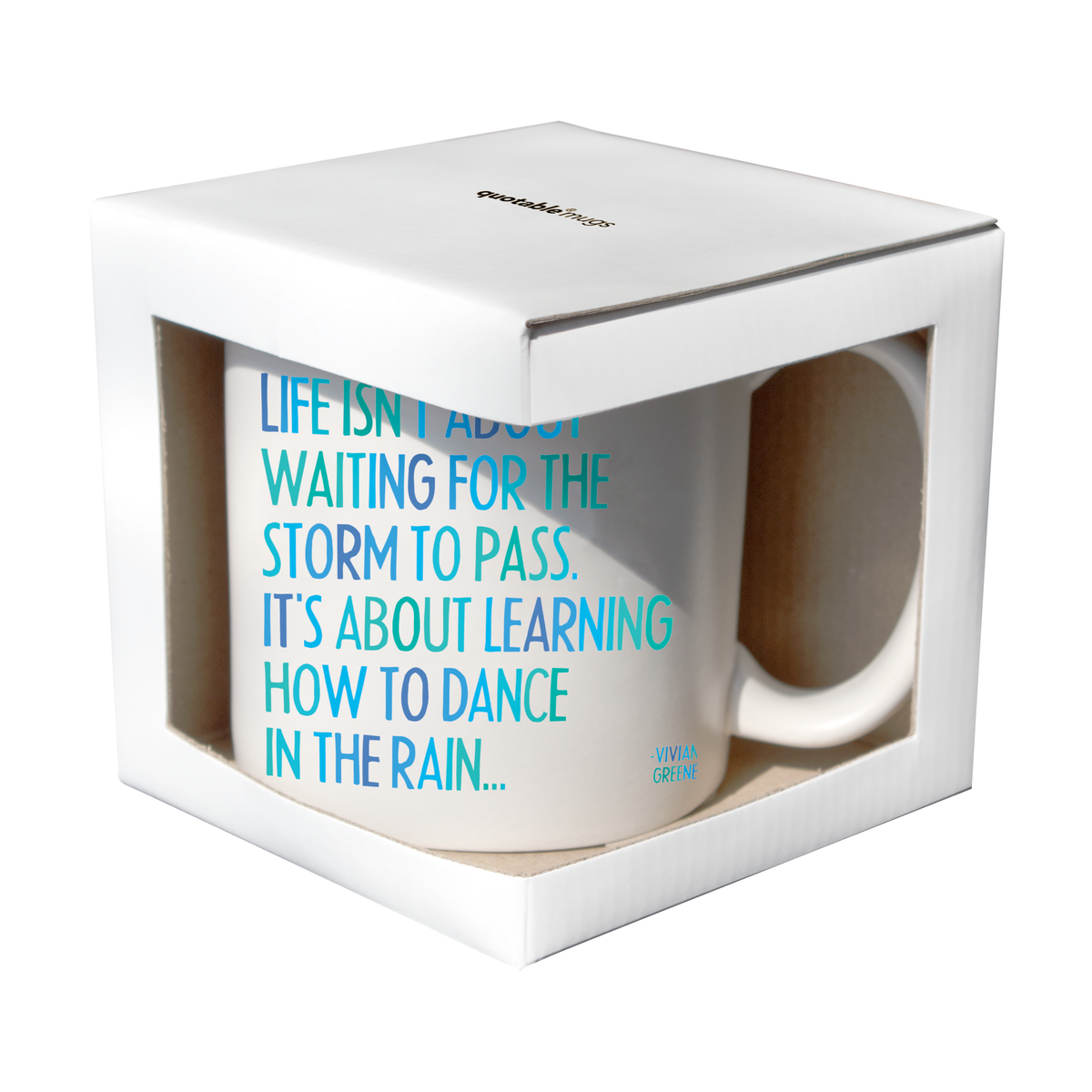 Mug "Dance In The Rain", 14 oz. Ceramic