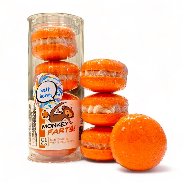 Bath Cookies - Monkey Farts - Orange