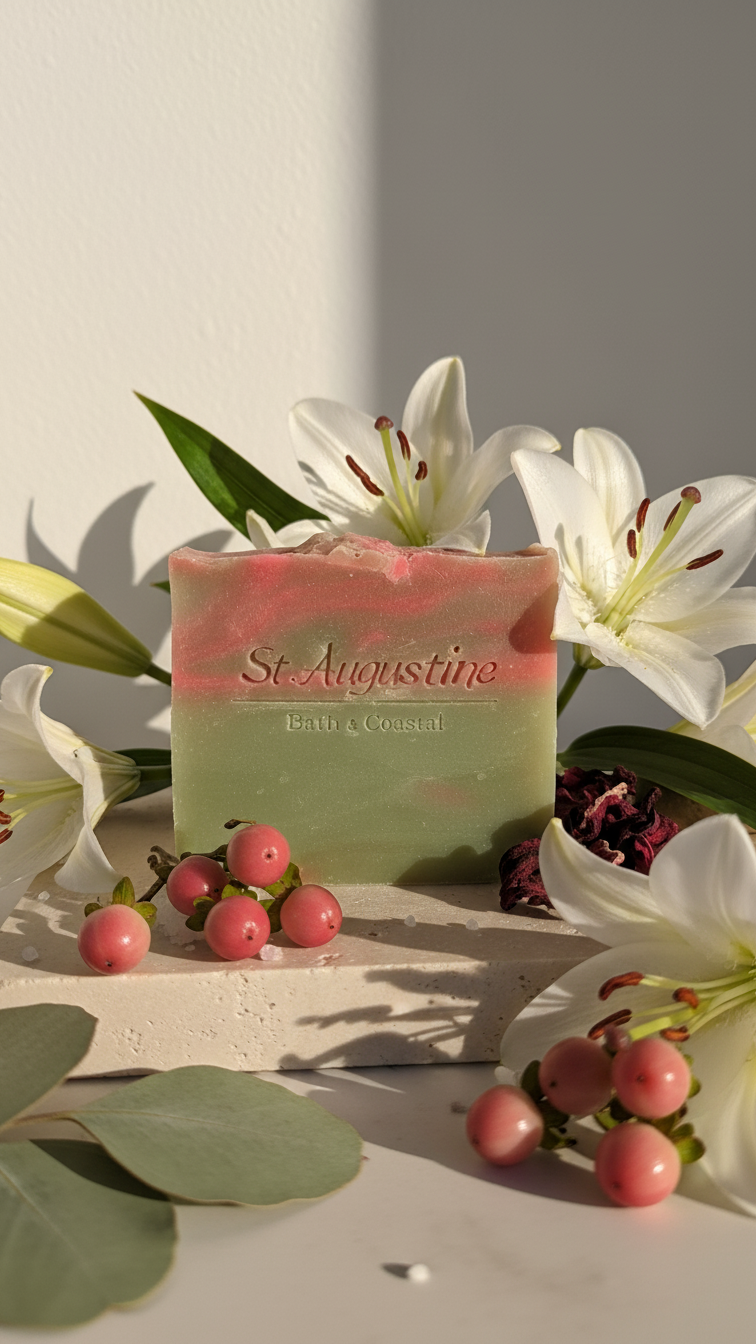 Lilies and Berries Handcrafted Soap Bar [All Natural Fragrance]