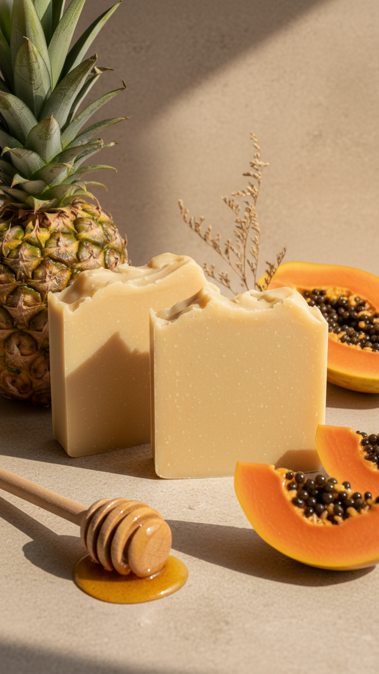 Pineapple Papaya Handcrafted Soap Bar [All Natural Fragrance Bar]