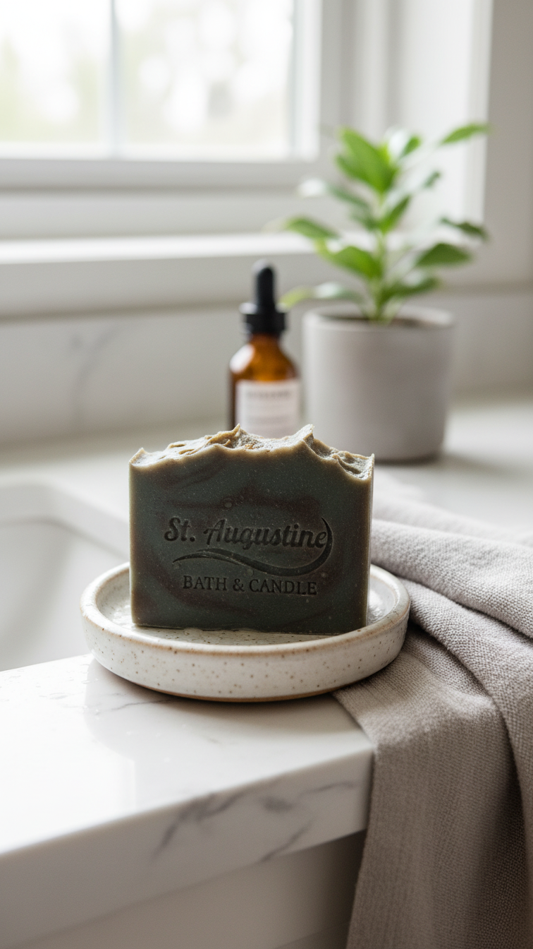 Old City Sandalwood & Patchouli Oil Handcrafted Soap Bar | Aromatic & Nourishing