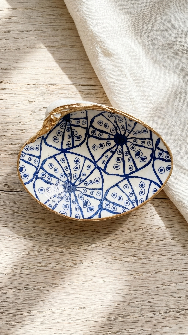Decoupage Large Clam Shells | Handcrafted Local Treasure