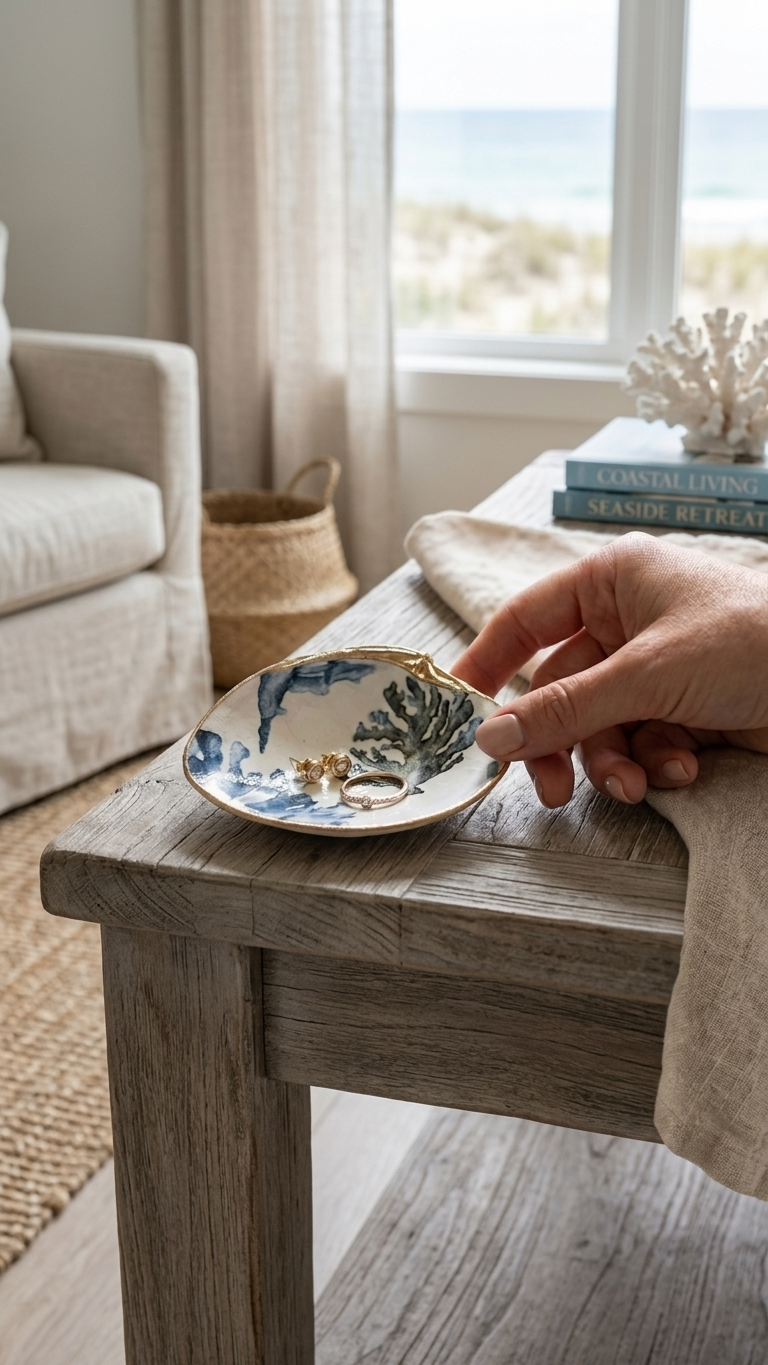 Decoupage Large Clam Shells | Handcrafted Local Treasure