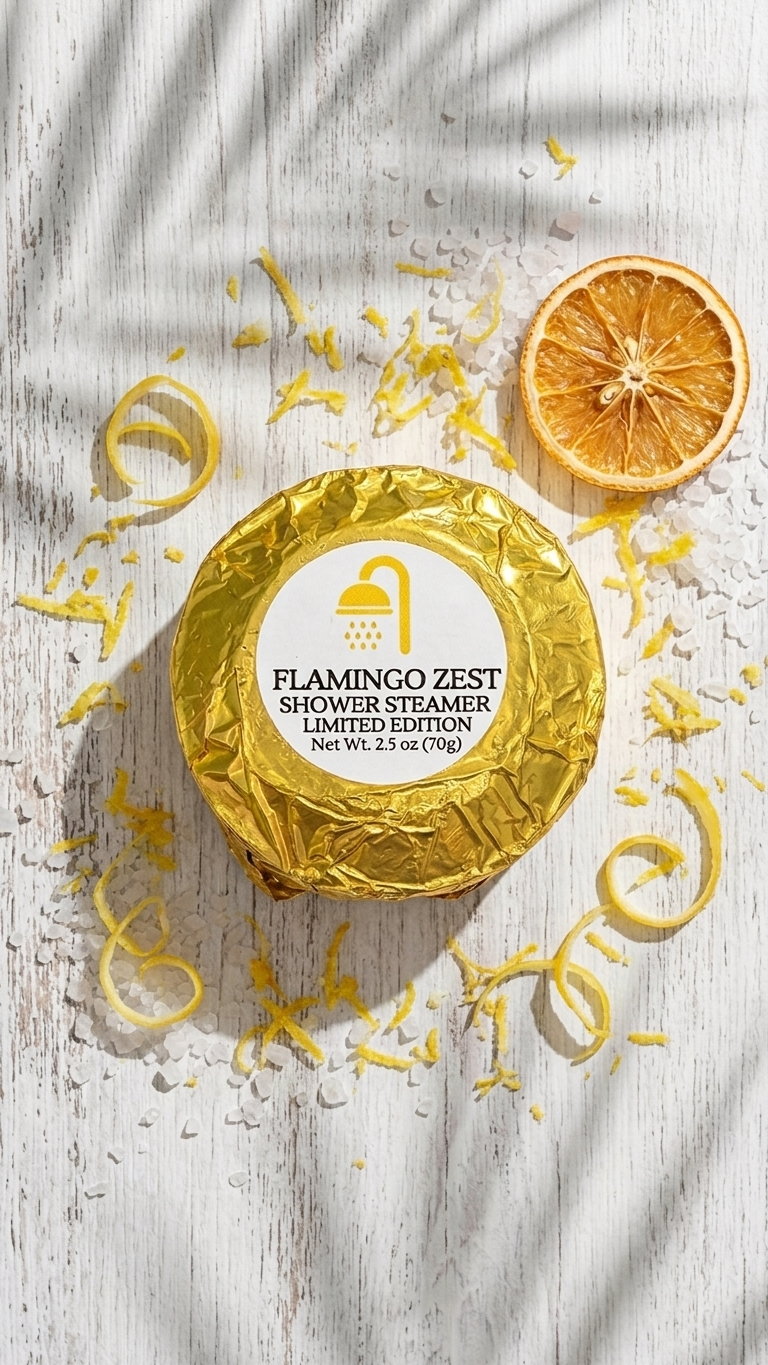 Round Foil Handcrafted Shower Steamer