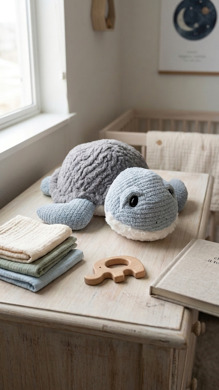 Cozy Knits | 14” Luxury Textured Knit Sea Life Plush – Sensory Coastal Collection