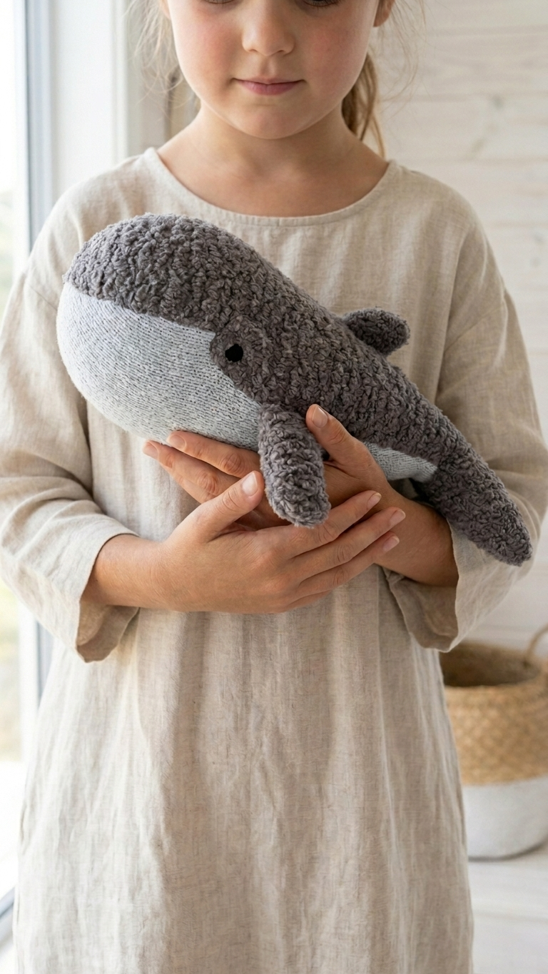 Cozy Knits | 14” Luxury Textured Knit Sea Life Plush – Sensory Coastal Collection